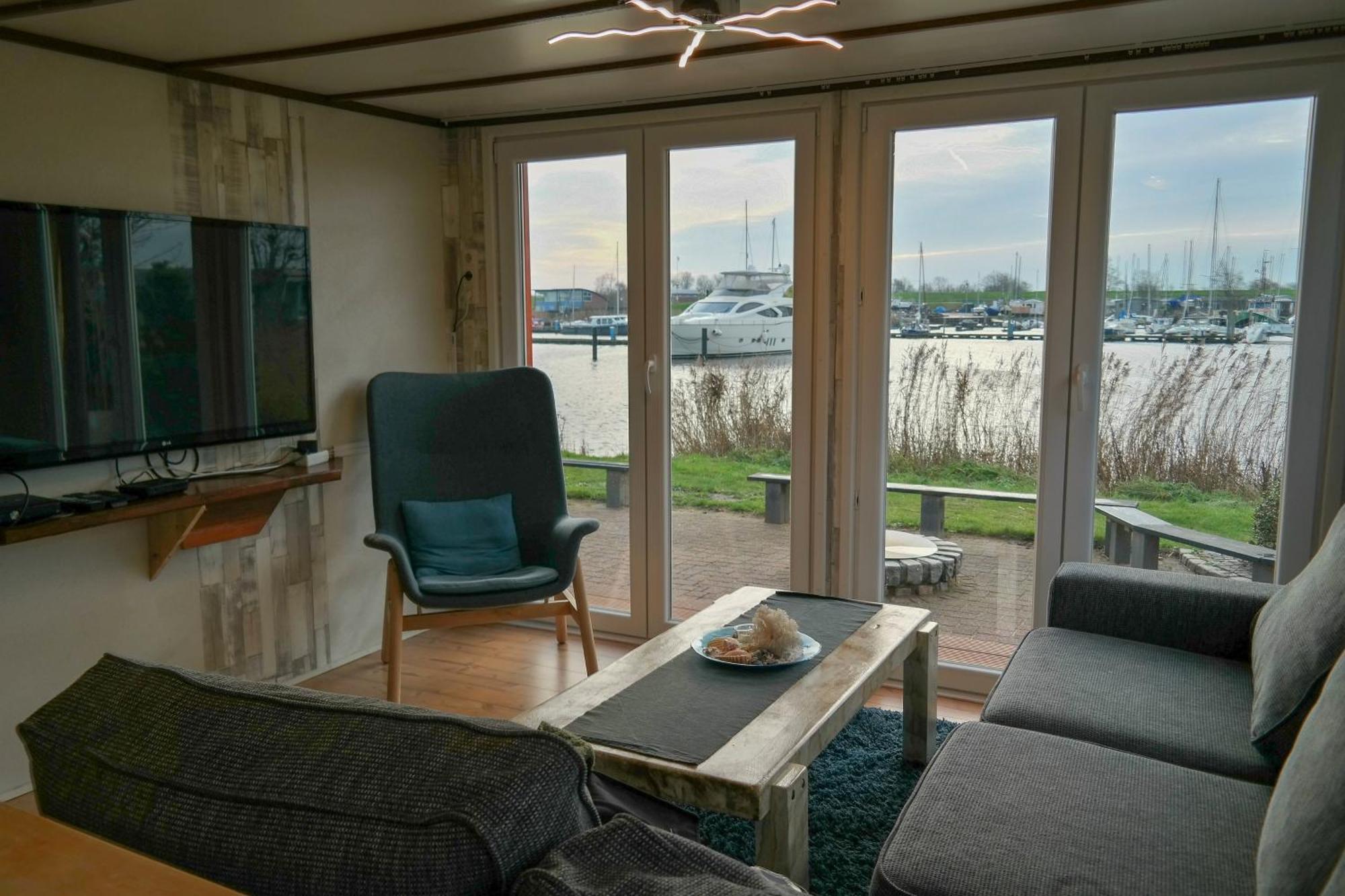 8 Pers House 'Capitein Theis' With Seaside In Front Of The Lauwersmeer Anjum 외부 사진